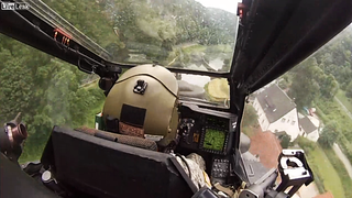 Watch This AH-64 Apache Crew Charge Around Below The Treetops In The German Countryside